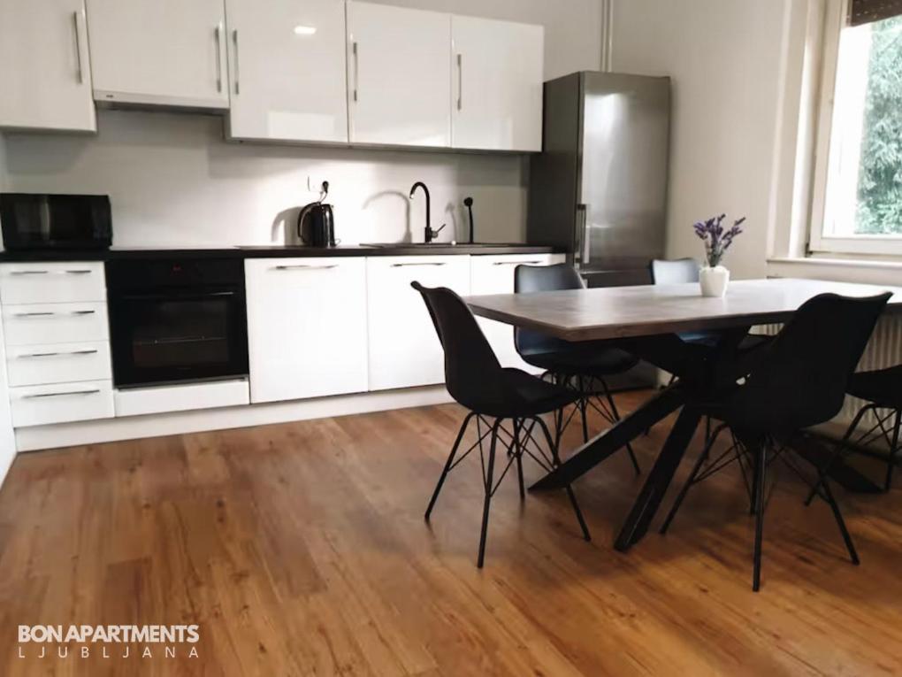 Huge Bbq Garden 2, Spacious Flat, Ac, Free Parking 2 卢布尔雅那 外观 照片